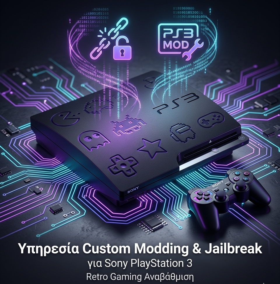 Υπηρεσία Custom Modding & Jailbreak για PlayStation 3